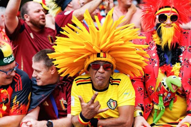 Sport Bilder des Tages June 26, 2024, Stuttgart, Germany: Fans of Belgium seen during the UEFA EURO, EM, Europameisterschaft,Fussball 2024 match between Ukraine and Belgium at MHPArena. Final score; Ukraine 0:0 Belgium. Stuttgart Germany - ZUMAs197 20240626_aaa_s197_385 Copyright: xMaciejxRogowskix