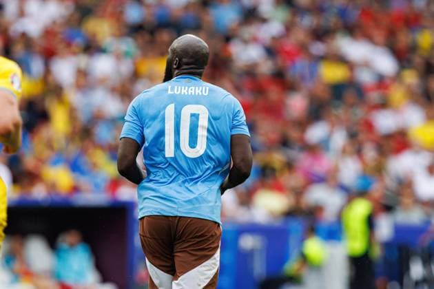 UEFA EURO, EM, Europameisterschaft,Fussball 2024: Ukraine Vs Belgium in Germany - 26 Jun 2024 Romelu Lukaku of Belgium seen during the UEFA Euro 2024 match between Ukraine and Belgium at MHPArena. Final score; Ukraine 0:0 Belgium. Stuttgart Germany Copyright: xMaciejxRogowskix xSOPAxImagesx MROGOWSKI-6-2