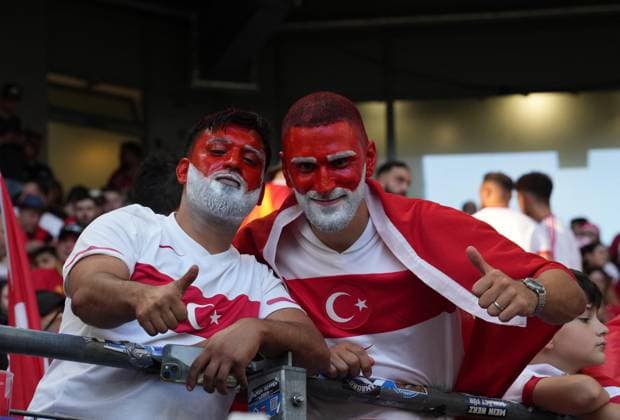 Euro 2024 - Turkey v Czechia Turkiye s supporters during UEFA EURO, EM, Europameisterschaft,Fussball 2024 Group F football match between Turkiye and Czechia at Volksparkstadion in Hamburg, Germany, on 26 June, 2024. Photo by Mehmet Sirin Toplaoglu Depo Photos ABACAPRESS.COM Hamburg Germany  Copyright: xDepoxPhotos ABACAx