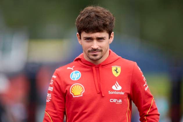 F1 Grand Prix of Austria - Previews Charles Leclerc of Monaco and Scuderia Ferrari arrives in the Paddock during previews ahead the F1 Grand Prix of Austria at Red Bull Ring on June 27, 2024, in Spielberg, Austria. Spielberg Red Bull Ring Spielberg Austria RL_GPF1AT24_00011 Copyright: xRicardoxLarreinax