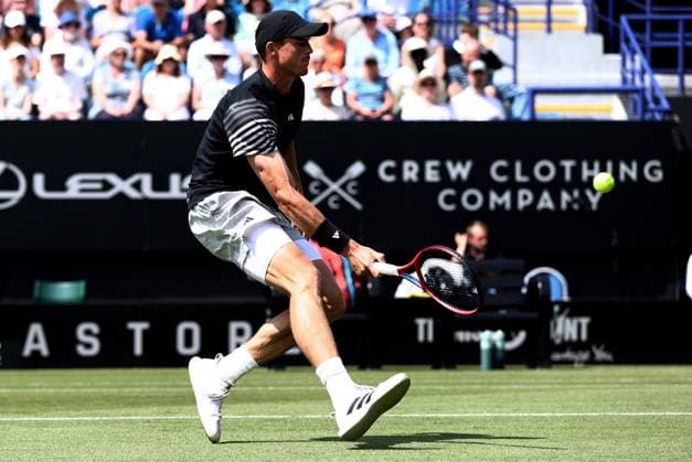 Billy Harris of Great Britain in action during their Quarter Final match. Rothesay International Eastbourne, Day 5, Tennis, Devonshire Park, Eastbourne, UK - 27 June 2024  Copyright: xJamesxMarsh Shutterstockx 14555505y
