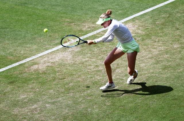 Harriet Dart of Great Britain in action during their Quarter Final match. Rothesay International Eastbourne, Day 5, Tennis, Devonshire Park, Eastbourne, UK - 27 June 2024  Copyright: xJamesxMarsh Shutterstockx 14555505x