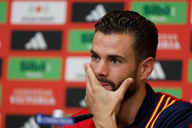 Spain s soccer team player Nacho attends a press conference, PK, Pressekonferenz following a training session of the team ahead of their upcoming Euro2024 match against Georgia, in Donaueschingen, Germany, 27 June 2024. Training session of Spain !ACHTUNG: NUR REDAKTIONELLE NUTZUNG!  Copyright: xJ.J.xGuillénx GRAF8308 20240627-55013991300_1
