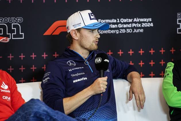 SARGEANT Logan (usa), Williams Racing FW46, portrait press conference, PK, Pressekonferenz during the Formula 1 Qatar Airways Austrian Grand Prix 2024, 11th round of the 2024 Formula One World Championship, WM, Weltmeisterschaft from June 28 to 30, 2024 on the Red Bull Ring, in Spielberg, Austria - F1 - AUSTRIAN GRAND PRIX 2024 DPPI Panoramic 240627_R11_AUSTRIA_DP_XB3_8860