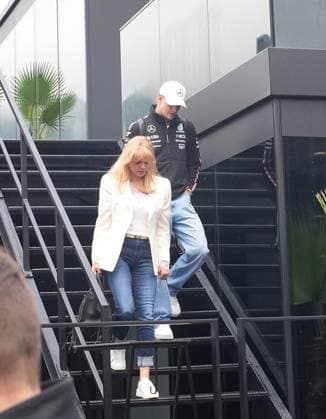 27 06 2024, Red Bull Ring, Spielber, Formula 1 Grand Prix of Austria 2024 , in the picture test driver Mick Schumacher DEU , Mercedes AMG Petronas Formula One Team with his mother Corinna Schumacher Defodi 506 20240627 hbr 0547 Defodi-506
