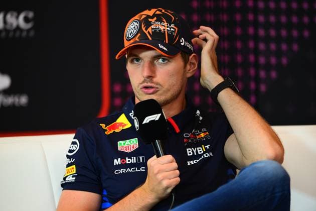 F1 Grand Prix of Austria - Previews Max Verstappen of Red Bull Racing Honda is speaking during the official press conference, PK, Pressekonferenz of the Austrian GP, the 11th round of the Formula 1 World Championship, WM, Weltmeisterschaft 2024, in Red Bull Ring, Spielberg Bei Knittenfeld, Stirya, Austria, on June 27, 2024. Spielberg Bei Knittenfeld Stirya Austria  Copyright: xAndreaxDiodatox originalFilename:diodato-notitle240627_npIO8.jpg