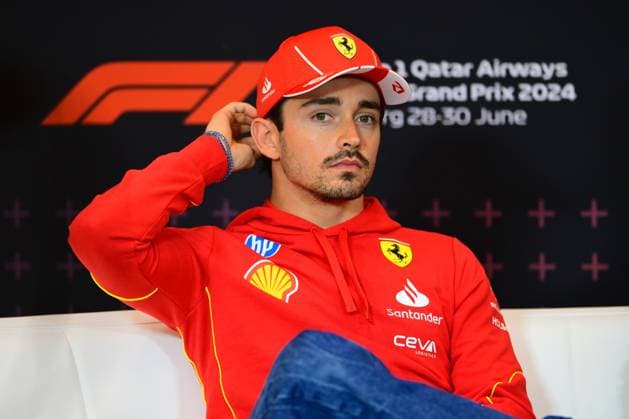 F1 Grand Prix of Austria - Previews Charles Leclerc of Scuderia Ferrari is speaking during the official press conference, PK, Pressekonferenz of the Austrian GP, the 11th round of the Formula 1 World Championship, WM, Weltmeisterschaft 2024, in Red Bull Ring, Spielberg Bei Knittenfeld, Stirya, Austria, on June 27, 2024. Spielberg Bei Knittenfeld Stirya Austria  Copyright: xAndreaxDiodatox originalFilename:diodato-notitle240627_npKn4.jpg