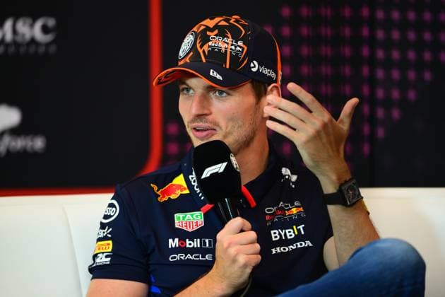 F1 Grand Prix of Austria - Previews Max Verstappen of Red Bull Racing Honda is speaking during the official press conference, PK, Pressekonferenz of the Austrian GP, the 11th round of the Formula 1 World Championship, WM, Weltmeisterschaft 2024, in Red Bull Ring, Spielberg Bei Knittenfeld, Stirya, Austria, on June 27, 2024. Spielberg Bei Knittenfeld Stirya Austria  Copyright: xAndreaxDiodatox originalFilename:diodato-notitle240627_npwXW.jpg