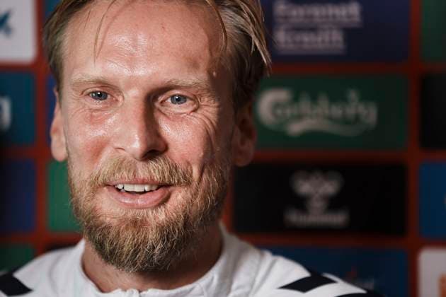 Assistant coach Christian Poulsen during the national team s mixed zone in Freudenstadt, Germany Thursday June 27, 2024 Photo Liselotte Sabroe Ritzau Scanpix , Freudenstadt Germany  Copyright: Ritzau Scanpix LiselottexSabroex spdk20240627-100825-L