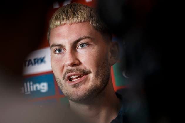 Jonas Wind during the national team s mixed zone in Freudenstadt, Thursday the 27th of June 2024 Photo Liselotte Sabroe Ritzau Scanpix , Freudenstadt Germany  Copyright: Ritzau Scanpix LiselottexSabroex spdk20240627-102941-L