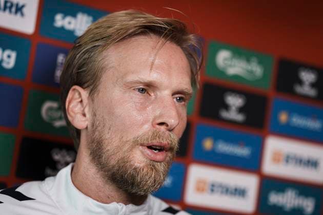 Assistant coach Christian Poulsen during the national teams mixed zone in Freudenstadt, Germany Thursday, June 27, 2024 Photo Liselotte Sabroe Ritzau Scanpix , Freudenstadt Germany  Copyright: Ritzau Scanpix LiselottexSabroex spdk20240627-110017-L