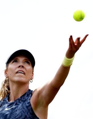 Katie Boulter of Great Britain in action during their Quarter Final match. Rothesay International Eastbourne, Day 5, Tennis, Devonshire Park, Eastbourne, UK - 27 June 2024  Copyright: xJamesxMarsh Shutterstockx 14555505bb