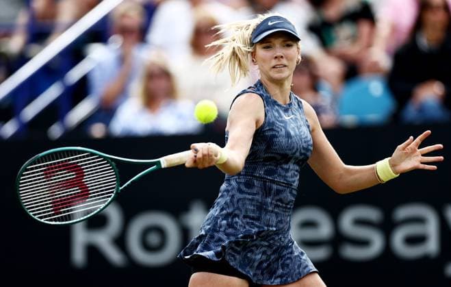 Katie Boulter of Great Britain during their Quarter Final match. Rothesay International Eastbourne, Day 5, Tennis, Devonshire Park, Eastbourne, UK - 27 June 2024  Copyright: xJamesxMarsh Shutterstockx 14555505as