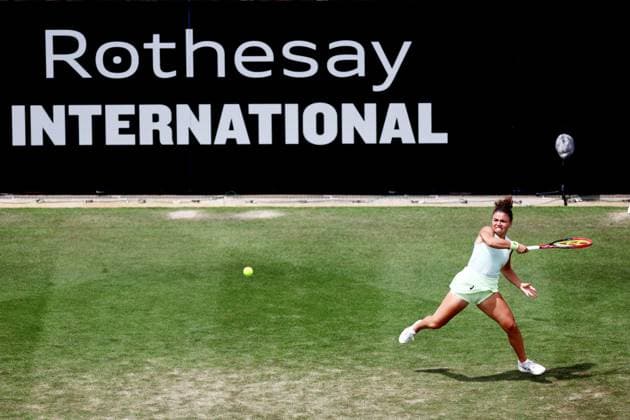 Jasmine Paolini of Italy during their Quarter Final match. Rothesay International Eastbourne, Day 5, Tennis, Devonshire Park, Eastbourne, UK - 27 June 2024  Copyright: xJamesxMarsh Shutterstockx 14555505bf