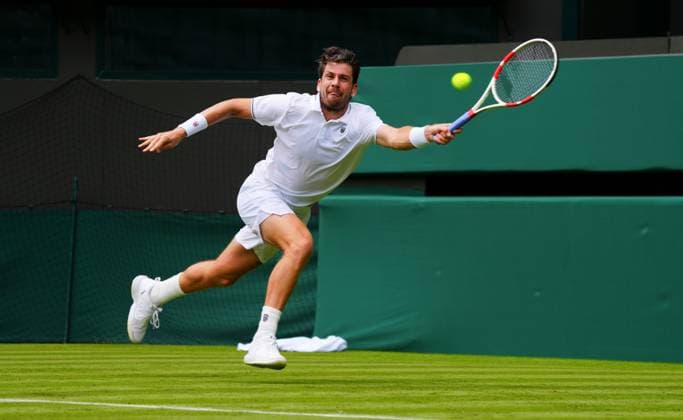 Cameron Norrie practices on Number One Court Wimbledon Tennis Championships, Practice and Previews, The All England Lawn Tennis and Croquet Club, London, UK - 27 Jun 2024  Copyright: xJavierxGarcia Shutterstockx 14560174bd