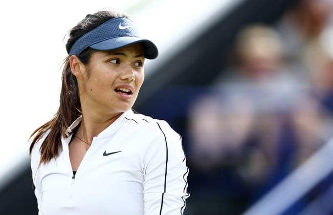 Emma Raducanu of Great Britain during their Quarter Final match. Rothesay International Eastbourne, Day 5, Tennis, Devonshire Park, Eastbourne, UK - 27 June 2024  Copyright: xJamesxMarsh Shutterstockx 14555505cd