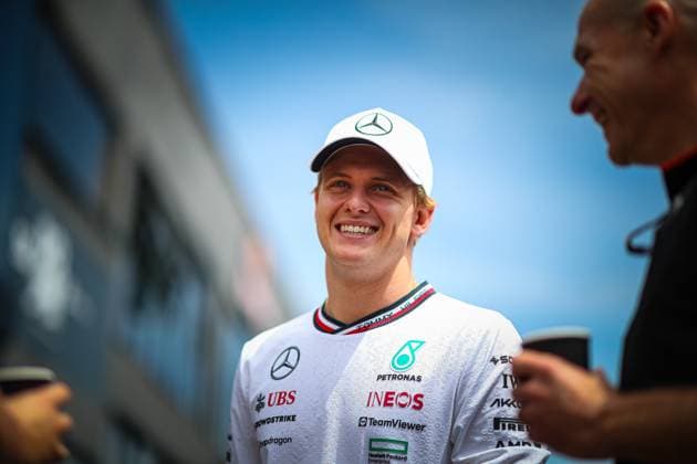 Spielberg Knittelfeld: Mick Schumacher (GER), Alpine WEC Driver, Mercedes AMG test driver, former driver at Haas F1 Team, during the Austrian GP, Spielberg 27-30 June 2024, Formula 1 World Championship, WM, Weltmeisterschaft 2024. Red Bull Ring detail inside the main building Formula 1 World championship 2024 Austrian GP, Spielberg 27-30 June 2024  - ZUMAp169 20240627_zsa_p169_041 Copyright: xFedericoxBasilex