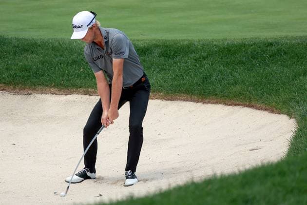 Rocket Mortgage Classic Will Zalatoris of Dallas, Texas hits from the bunker to the 8th green during the first round of the Rocket Mortgage Classic at Detroit Golf Club on Thursday, June 27, 2024 in Detroit, Michigan. Detroit Michigan United States  Copyright: xAmyxLemusx originalFilename:lemus-rocketmo240627_npKvX.jpg