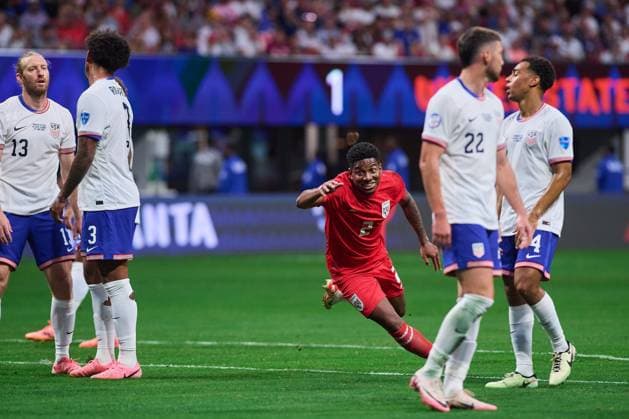 RECORD DATE NOT STATED Copa America USA 2024 Panama vs United States Cesar Blackman celebrates his goal 1-1 of Panama during the CONMEBOL Copa America 2024 group C match between Panama and United States (USA), at Mercedes Benz Stadium, on June 27, 2024 in Atlanta, Georgia, United States. ATLANTA GEORGIA UNITED STATES  Copyright: xJONATHANxDUENASx 20240627173143_CA_GC_2024_PAN_USA_BLACKMAN89