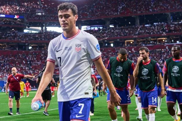 RECORD DATE NOT STATED Copa America USA 2024 Panama vs United States Giovanni Reyna of United States during the CONMEBOL Copa America 2024 group C match between Panama and United States (USA), at Mercedes Benz Stadium, on June 27, 2024 in Atlanta, Georgia, United States. ATLANTA GEORGIA UNITED STATES  Copyright: xJONATHANxDUENASx 20240627180011_CA_GC_2024_PAN_USA_REYNA125