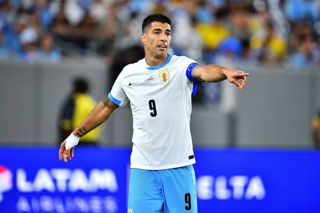 RECORD DATE NOT STATED Copa America USA 2024 Uruguay 5-0 Bolivia Luis Suarez of Uruguay during the CONMEBOL Copa America 2024 group C match between Uruguay and Bolivia, at MetLife Stadium, on June 27, 2024 in East Rutherford, New Jersey, United States. EAST RUTHERFORD NEW JERSEY UNITED STATES  Copyright: xAdrianxMaciasx 20240627221212_CA_GC_2024_URU_BOL_SUAREZ69