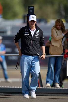 F1 Grand Prix of Austria - Practice Mick Schumacher, reserve driver of Mercedes AMG arrives in the Paddock during practice ahead the F1 Grand Prix of Austria at Red Bull Ring on June 28, 2024, in Spielberg, Austria. Spielberg Red Bull Ring Spielberg Austria RL_GPF1AT24_00155 Copyright: xRicardoxLarreinax