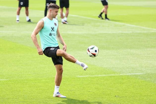 SOCCER - UEFA EURO, EM, Europameisterschaft,Fussball 2024 BERLIN,GERMANY,28.JUN.24 - SOCCER -UEFA EURO 2024, OEFB, Oesterreichischer Fussball-Bund, training. Image shows Christoph Baumgartner (AUT).  GEPAxpictures xArminxRauthner