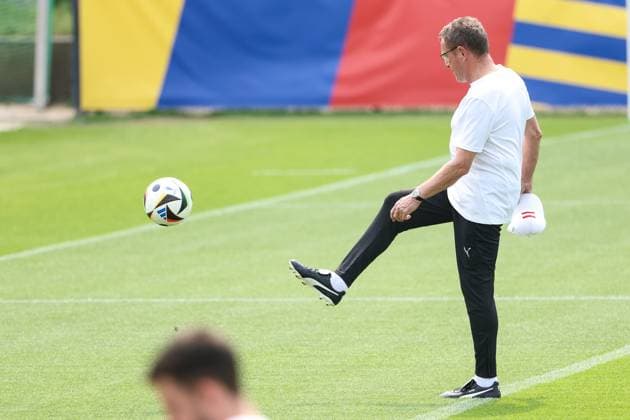 SOCCER - UEFA EURO, EM, Europameisterschaft,Fussball 2024 BERLIN,GERMANY,28.JUN.24 - SOCCER -UEFA EURO 2024, OEFB, Oesterreichischer Fussball-Bund, training. Image shows head coach Ralf Rangnick (AUT).  GEPAxpictures xArminxRauthner