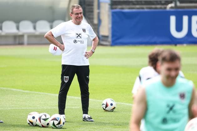 SOCCER - UEFA EURO, EM, Europameisterschaft,Fussball 2024 BERLIN,GERMANY,28.JUN.24 - SOCCER -UEFA EURO 2024, OEFB, Oesterreichischer Fussball-Bund, training. Image shows head coach Ralf Rangnick (AUT).  GEPAxpictures xArminxRauthner