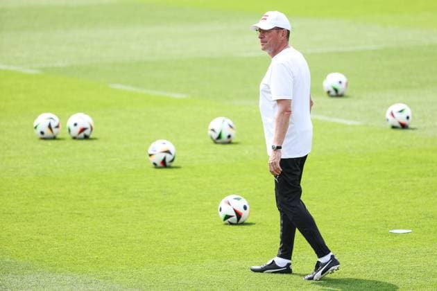 SOCCER - UEFA EURO, EM, Europameisterschaft,Fussball 2024 BERLIN,GERMANY,28.JUN.24 - SOCCER -UEFA EURO 2024, OEFB, Oesterreichischer Fussball-Bund, training. Image shows head coach Ralf Rangnick (AUT).  GEPAxpictures xArminxRauthner