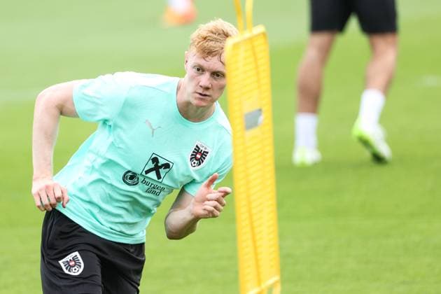 SOCCER - UEFA EURO, EM, Europameisterschaft,Fussball 2024 BERLIN,GERMANY,28.JUN.24 - SOCCER -UEFA EURO 2024, OEFB, Oesterreichischer Fussball-Bund, training. Image shows Nicolas Seiwald (AUT).  GEPAxpictures xArminxRauthner