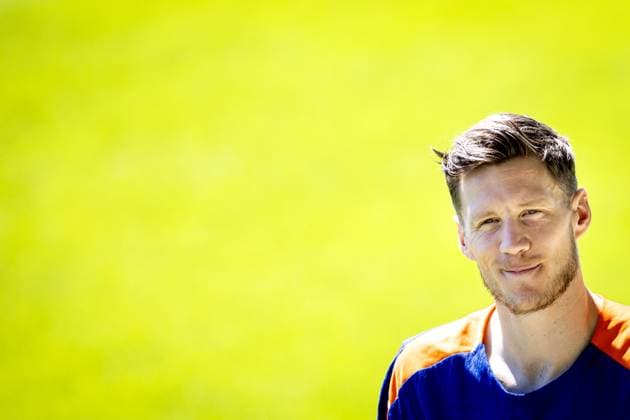 WOLFSBURG - Wout Weghorst during a training session of the Dutch national team, Nationalteam at the AOK Stadium on June 28, 2024 in Wolfsburg, Germany. The Dutch national team is preparing for the eighth finals at the European Football Championship in Germany against Romania. ANP KOEN VAN WEEL UEFA EURO, EM, Europameisterschaft,Fussball 2024 Germany 2024 xVIxANPxSportx xxANPxIVx 502254657 originalFilename: 502254657.jpg