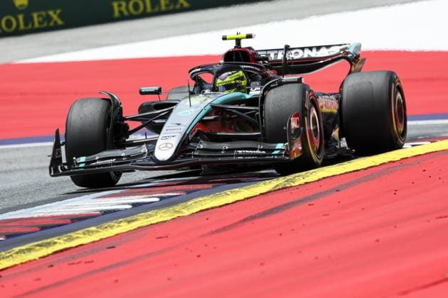 44 HAMILTON Lewis (gbr), Mercedes AMG F1 Team W15, action during the Formula 1 Qatar Airways Austrian Grand Prix 2024, 11th round of the 2024 Formula One World Championship, WM, Weltmeisterschaft from June 28 to 30, 2024 on the Red Bull Ring, in Spielberg, Austria - F1 - AUSTRIAN GRAND PRIX 2024 DPPI Panoramic  240628_R11_AUSTRIA_DP_FG009521