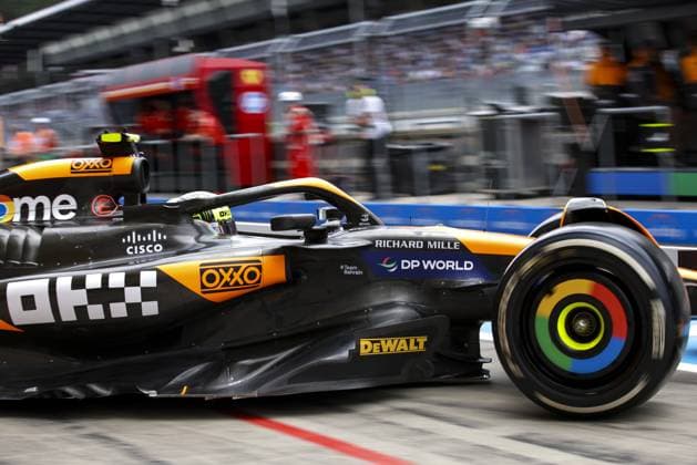 04 NORRIS Lando (gbr), McLaren F1 Team MCL38, action during the Formula 1 Qatar Airways Austrian Grand Prix 2024, 11th round of the 2024 Formula One World Championship, WM, Weltmeisterschaft from June 28 to 30, 2024 on the Red Bull Ring, in Spielberg, Austria - F1 - AUSTRIAN GRAND PRIX 2024 DPPI Panoramic  240628_R11_AUSTRIA_DP_XB5_6915