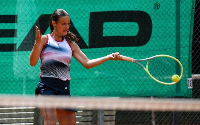 28 06 2024, xpsx, Tennis ITF Tournament, v l Hanna Resch GER Bruchköbel Hessen Germany DEU