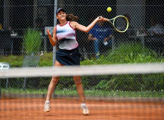 28 06 2024, xpsx, Tennis ITF Tournament, v l Hanna Resch GER Bruchköbel Hessen Germany DEU