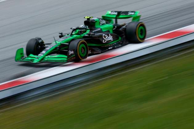 Zhou Guanyu of China driving the (24) Stake F1 Team Kick Sauber C44 Ferrari on track during practice ahead the F1 Grand Prix of Austria at Red Bull Ring on June 28, 2024, in Spielberg, Austria.  (257957763)
