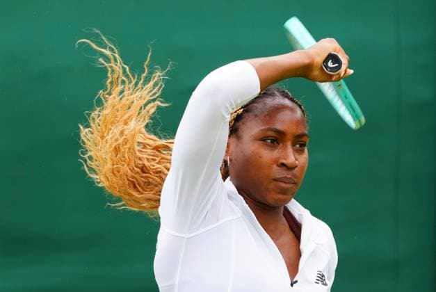 Coco Gauff practices Wimbledon Tennis Championships, Practice and Previews, The All England Lawn Tennis and Croquet Club, London, UK - 28 Jun 2024  Copyright: xJavierxGarcia Shutterstockx 14560178bq