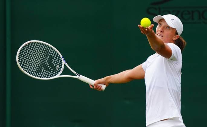 Iga Swiatek practices Wimbledon Tennis Championships, Practice and Previews, The All England Lawn Tennis and Croquet Club, London, UK - 28 Jun 2024  Copyright: xJavierxGarcia Shutterstockx 14560178cn