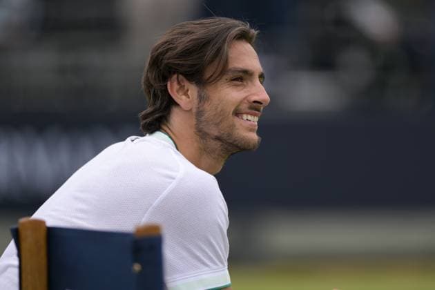 Lorenzo Musetti winner of the first match during the Giorgio Armani Tennis Classic at the Hurlingham Club, London, UK on 28 June 2024. Copyright: xPhilxHutchinsonx 41280010