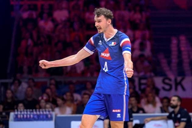 LODZ 28.06.2024 MECZ SIATKARSKA LIGA NARODOW 2024 PILKA SIATKOWA --- FIVB VOLLEYBALL NATIONS LEAGUE MATCH: WLOCHY - FRANCJA --- ITALY - FRANCE N Z JEAN PATRY FOT. PAWEL PIOTROWSKI 400mm.pl NEWSPIX.PL --- Newspix.pl POLAND OUT!  20240628PAP025