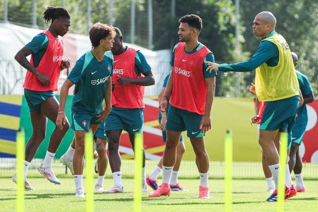 EM 2024 Portugal training in Marienfeld on 28 06 2024 Pepe 3, Portugal during training MH