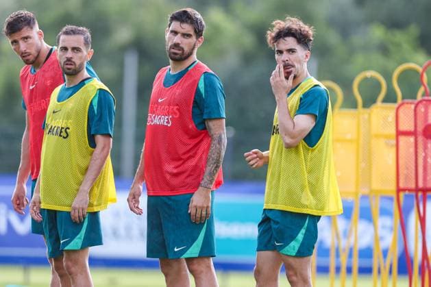 EM 2024 Portugal training in Marienfeld on 28 06 2024 Portugal players at training, including Bernardo Silva 10, Portugal , Vitinha 23, Portugal MH