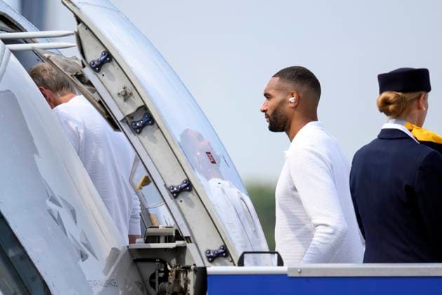 Soccer player Jonathan Tah boards the plane at Nuremberg airport before the national teams departure for the round of 16 match against Denmark at the UEFA EURO 2024 European Football Championship in Dortmund Nuremberg, 28 06 2024 Bavaria Germany Copyright: xDwixAnoraganingrumx