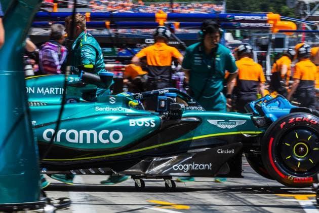 Red Bull Ring, Spielberg, Austria. 28.June.2024; Fernando Alonso of Spain and Aston Martin Aramco F1 Team during Formula One Austrian Grand Prix  (258009888)