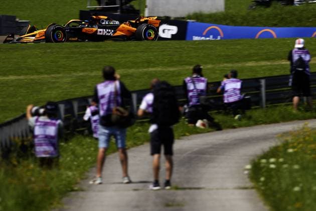 Formula 1 Championship - Formula 1 Qatar Airways Austrian Grand Prix 2024 - Practice 1 Oscar Piastri (AUS) - McLaren Formula 1 Team - McLaren MCL38 - Mercedes passing in front of photographers during Free Practice 1 of Formula 1 Qatar Airways Austrian Grand Prix 2024, RedBull Ring, Spielberg, Austria 28th June 2024 Austria Austria  Copyright: xIPAxSport ABACAx