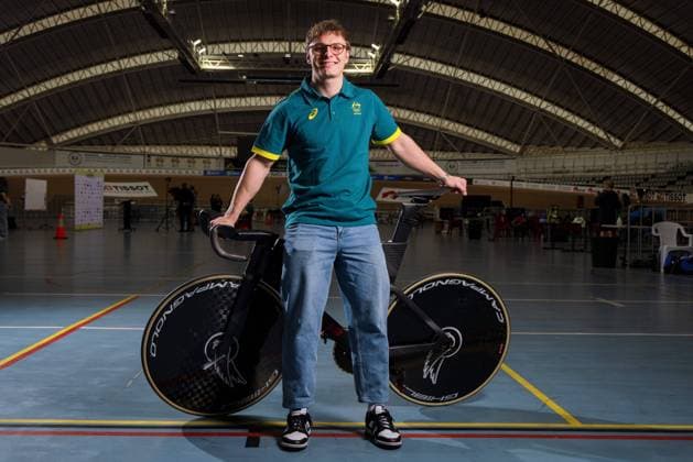 AUSTRALIAN CYCLING TEAM ANNOUNCEMENT, Matthew Richardson during the announcement the athletes for the Australian Olympic Team for road and Track cycling, Rad, Radsport, Bahnrad, Bahn at the Adelaide Super-Drome in Adelaide, Saturday, June 29, 2024. ( NO ARCHIVING, EDITORIAL USE ONLY, NO USE IN BOOKS WITHOUT CONSENT ADELAIDE SOUTH AUSTRALIA AUSTRALIA Copyright: xMATTxTURNERx 20240629132365756614
