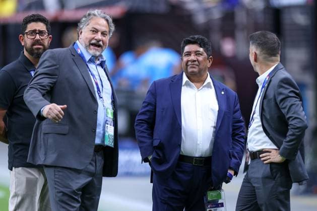 June 28, 2024, Las Vegas, Nv, UNITED STATES: The head of the Brazilian delegation and president of So£o Paulo FC do Brasil during a match against Paraguay, in Group D of the Copa Amo rica, in..Allegiant Stadium in Las Vegas, in the United States, this Friday, June 28, 2024 Las Vegas UNITED STATES - ZUMAv122 20240628_aap_v122_054 Copyright: xWilliamxVolcovx