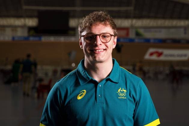 AUSTRALIAN CYCLING TEAM ANNOUNCEMENT, Matthew Richardson during the announcement the athletes for the Australian Olympic Team for road and Track cycling, Rad, Radsport, Bahnrad, Bahn at the Adelaide Super-Drome in Adelaide, Saturday, June 29, 2024. ( NO ARCHIVING, EDITORIAL USE ONLY, NO USE IN BOOKS WITHOUT CONSENT ADELAIDE SOUTH AUSTRALIA AUSTRALIA Copyright: xMATTxTURNERx 20240629141113253616
