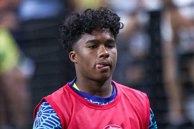 June 28, 2024, Las Vegas, Nv, UNITED STATES: Endrick of Brazil during a match against Paraguay in Group D of the Copa America at the .Allegiant Stadium in Las Vegas in the United States this Friday, June 28, 2024 Las Vegas UNITED STATES - ZUMAv122 20240628_aap_v122_136 Copyright: xWilliamxVolcovx